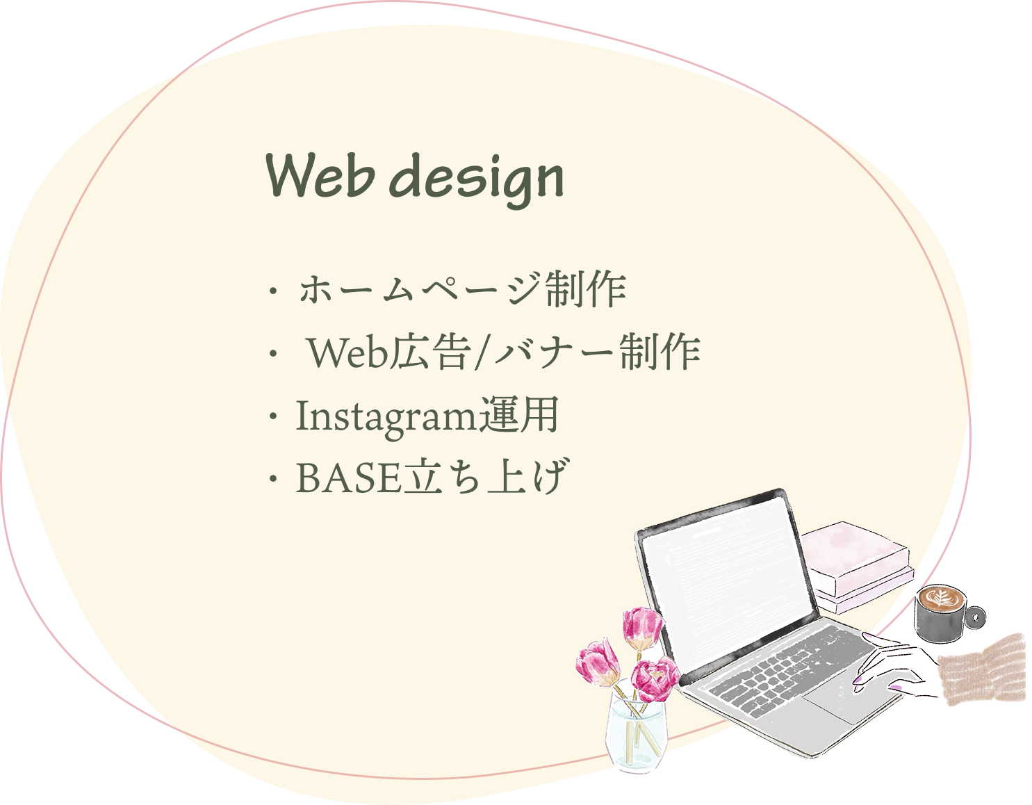 Webデザインサービスメニュー